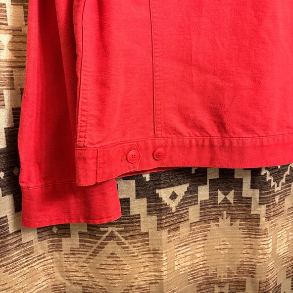 Women’s Vintage Eddie Bauer Button Up Jacket, Size L, 55% Linen 45% Cotton - Picture 9 of 9